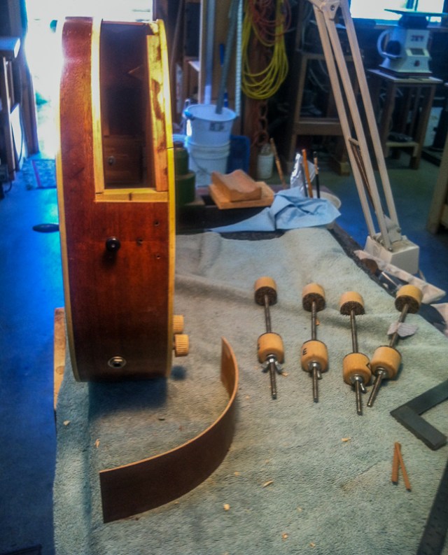 Broken guitar in progress