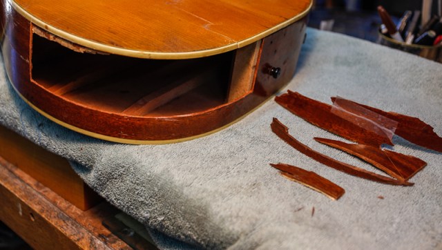 Broken guitar before